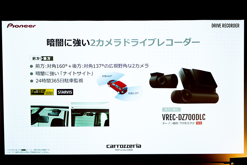 前後録画可能な2カメラタイプ