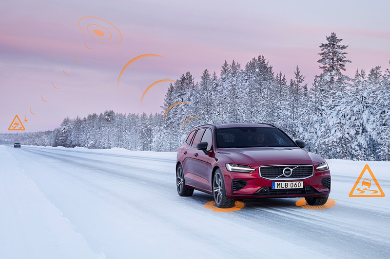 「スリッパリィー・ロード・アラート」の作動イメージ