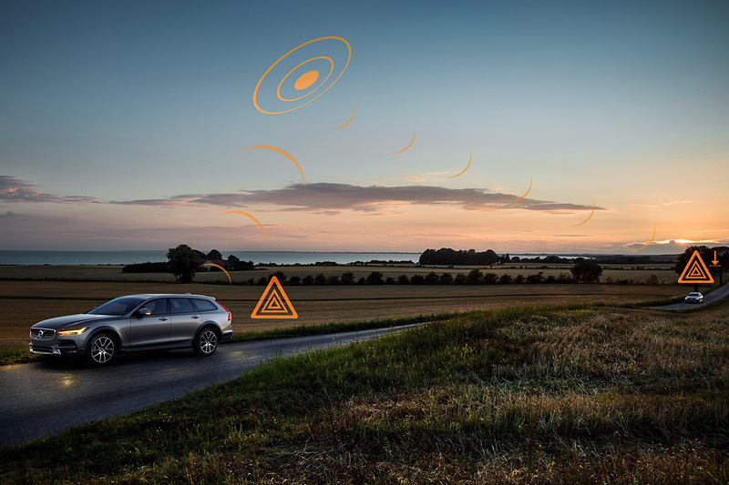 「ハザード・ライト・アラート」の作動イメージ