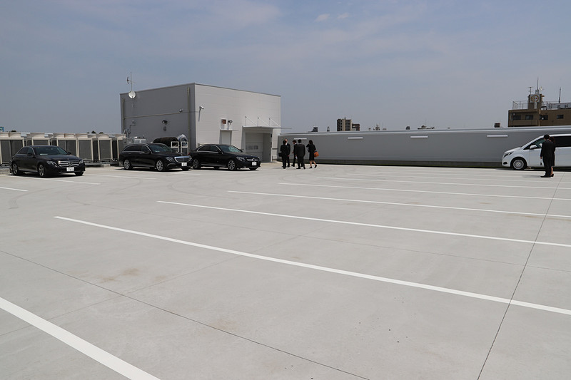 おおよそ36台ほどが収容できるとのこと