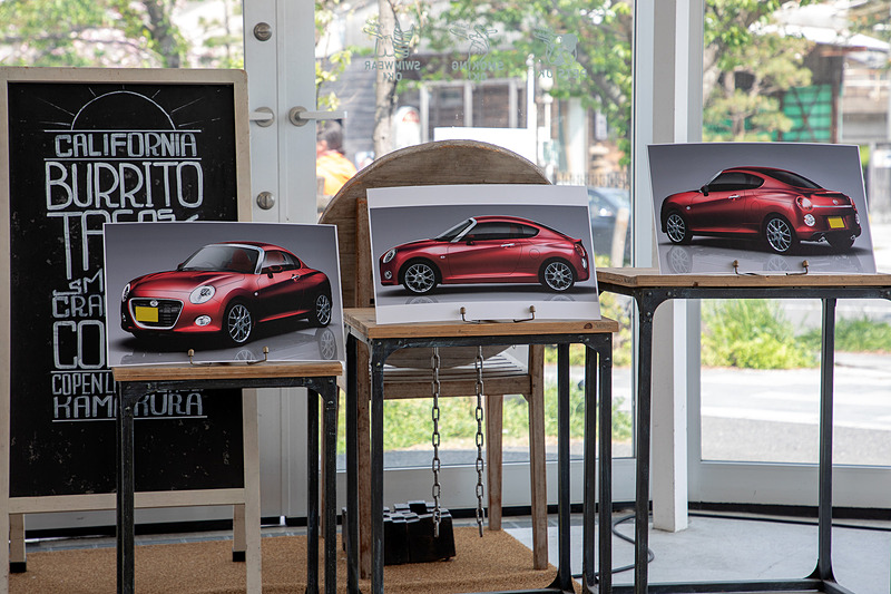 荒木氏が描いたデザイン画。今回はこのデザイン画をパネルにして参加者に配られた