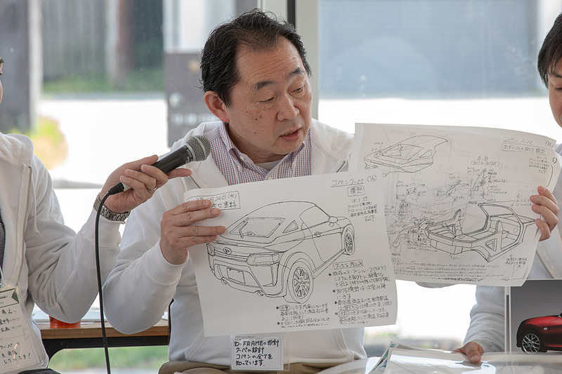 2代目コペンのキーであるD-FRAME設計とクーペの設計を行なった松下和彦氏