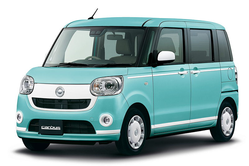 ホワイトアクセントリミテッドSA IIIに設定される3色のボディカラー。左から「ナチュラルベージュマイカメタリック」「ファインミントメタリック」「ブルーミングピンクメタリック」（2019年6月発売予定）