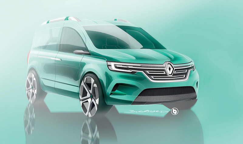 「KANGOO ZE Concept」デザインスケッチ