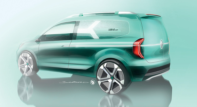 「KANGOO ZE Concept」デザインスケッチ