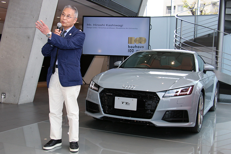 柏木氏はTTシリーズについて「バウハウス的な形態、バウハウス的な理念をなぞらえている」と表現