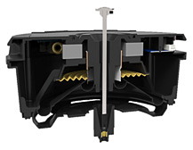 279mm径（11インチ）の大径ウーファで軽量なグラスファイバー製ウーファコーンを採用
