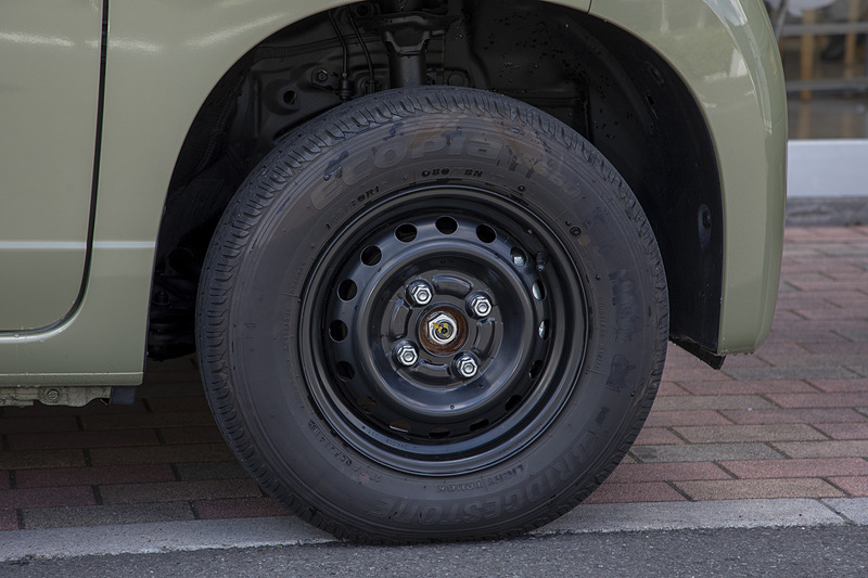 ハブキャップなしの状態