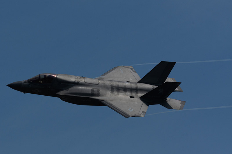 岩国基地に所属するF-35は垂直離着陸ができるタイプ