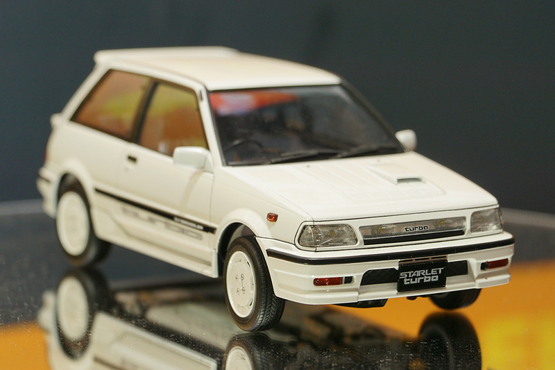 1/24スケールのプラモデル「トヨタ スターレット EP71 ターボS（3ドア）後期型」