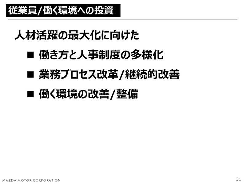 公開された中期経営方針