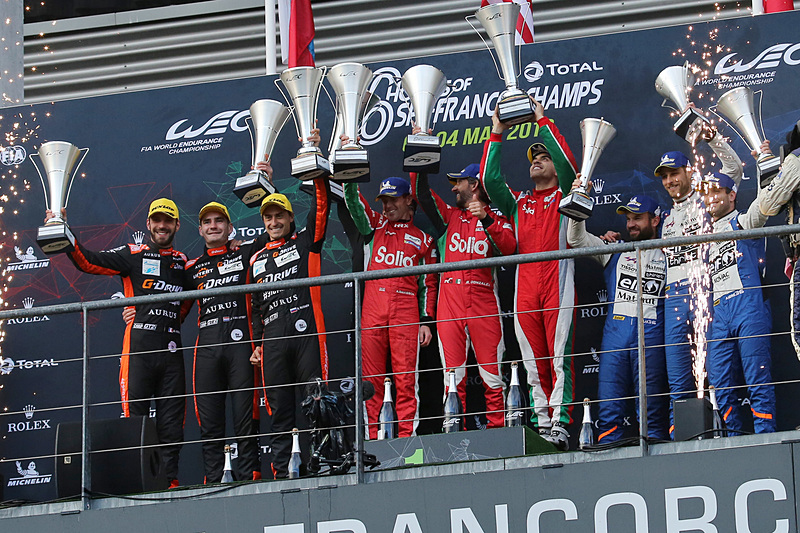 LMP2クラスで初優勝したアンソニー・デビッドソン／パストール・マルドナド／ロベルト・ゴンザレス組のDragon Speed