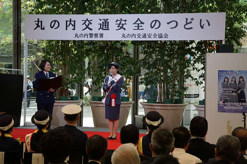 交通安全に関するトークイベントした上白石さん