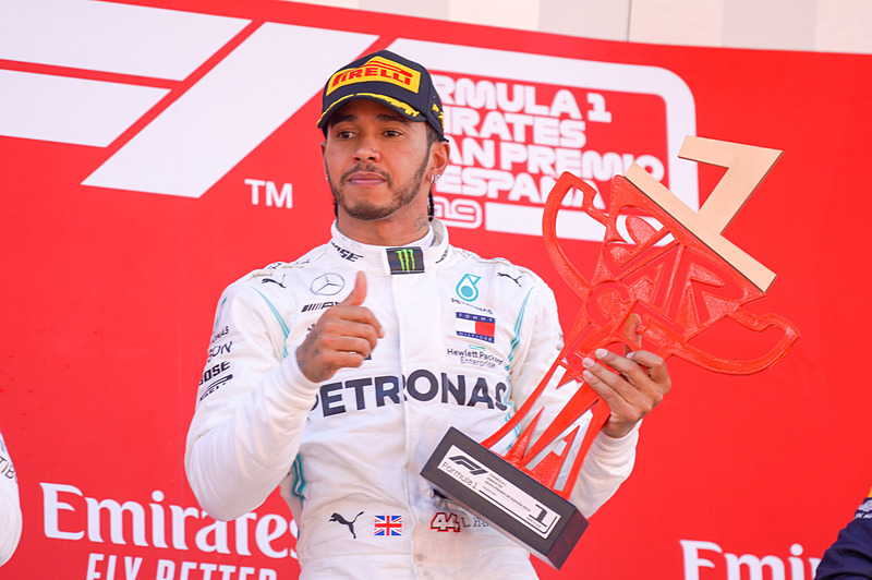 優勝したルイス・ハミルトン選手