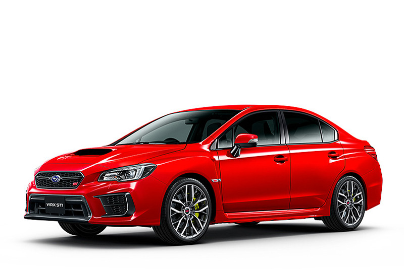 ピュアレッド（写真はSTI Type S）