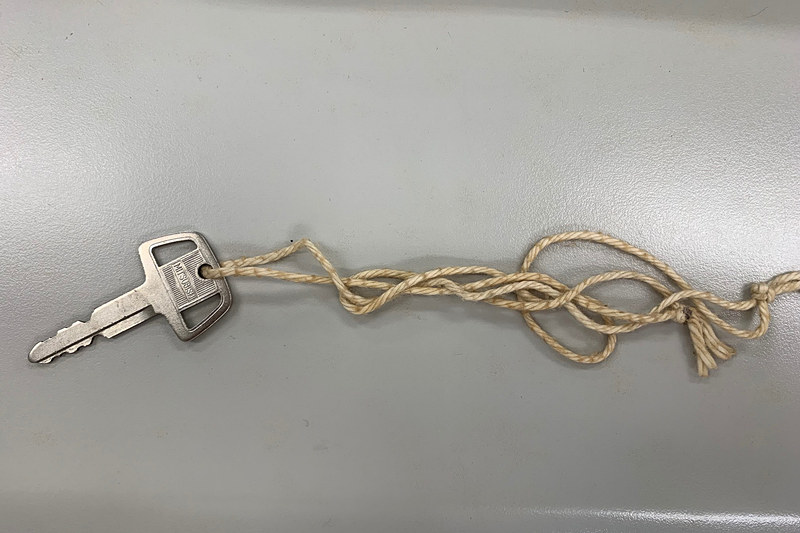 当時、肌身離さず首からかけていたスペアキー