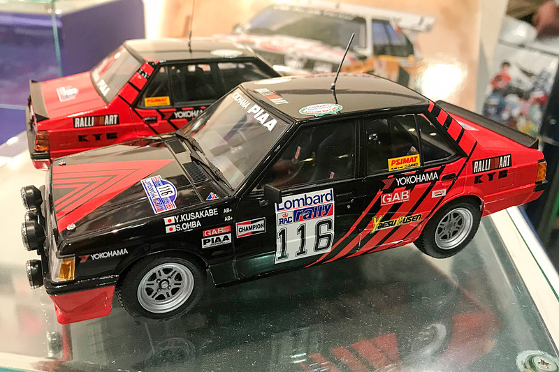 青島文化教材社から6月に発売される予定の「三菱 ランサーターボ '84 RACラリー仕様」