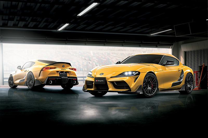 TRDのGRパーツを装着した新型「スープラ」