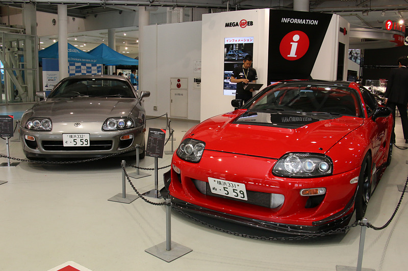 メガウェブで行なわれた「Supra is back to Japan Fes」の会場には、新旧さまざまなスープラが展示された