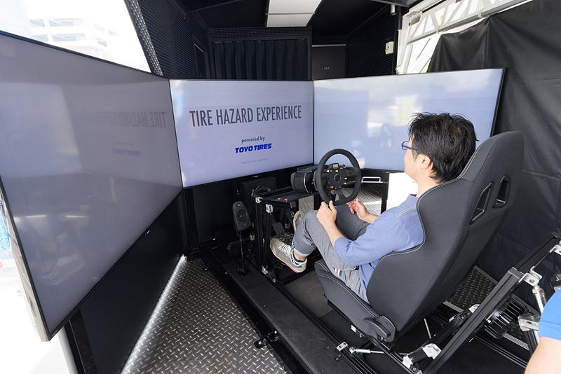 シミュレータは2台用意。所要時間は1人あたり10分前後