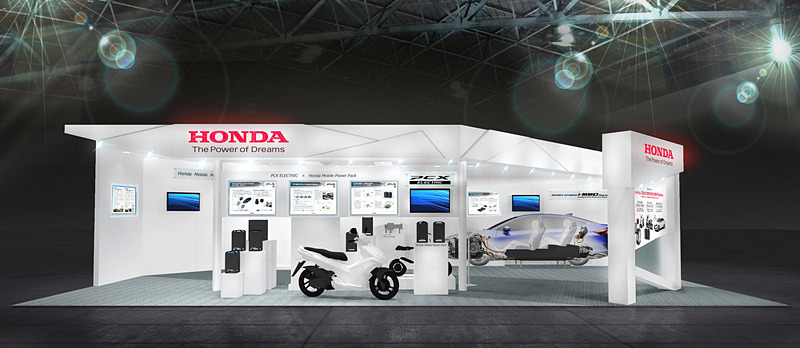 ホンダブースの展示イメージ