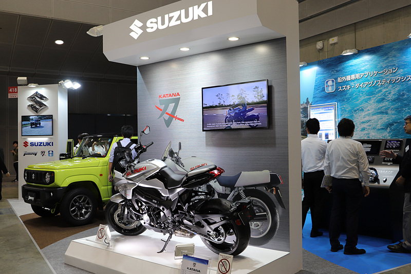 スズキのブース。ブース番号は418
