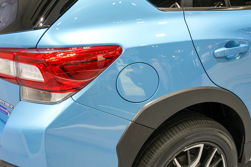 右リアフェンダー部にフューエルリッドがある