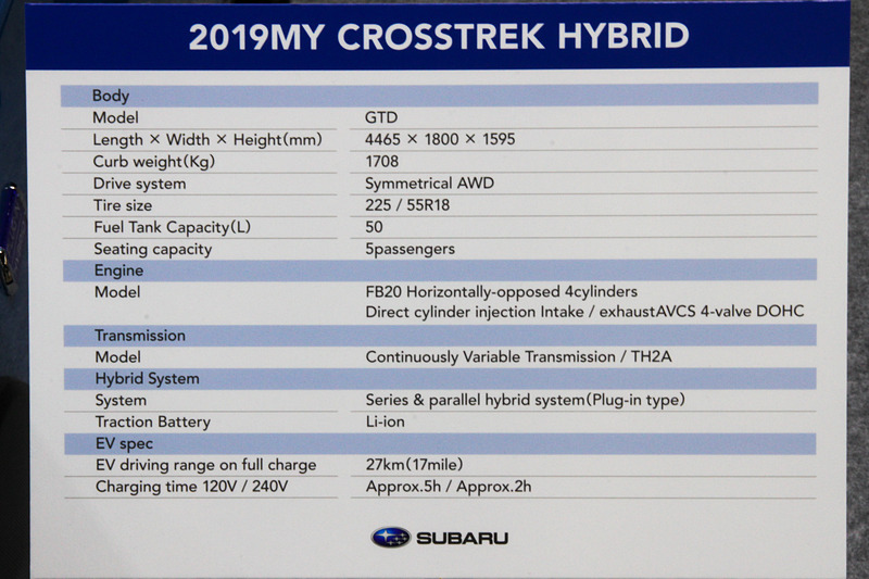 クロストレックハイブリッドの仕様