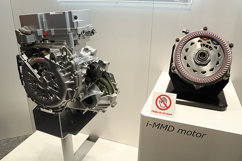 角形銅線などを使った新型ステータで効率を高めたi-MMDのモーター部分