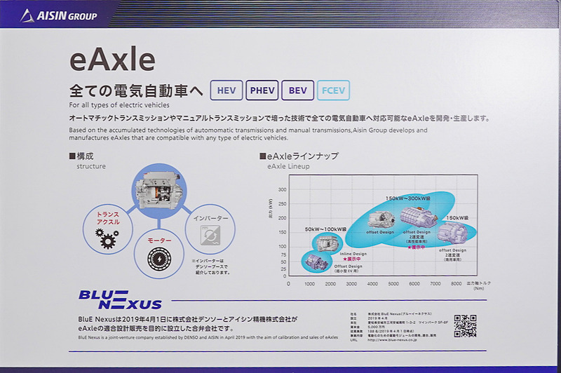 eAxleの説明ボード