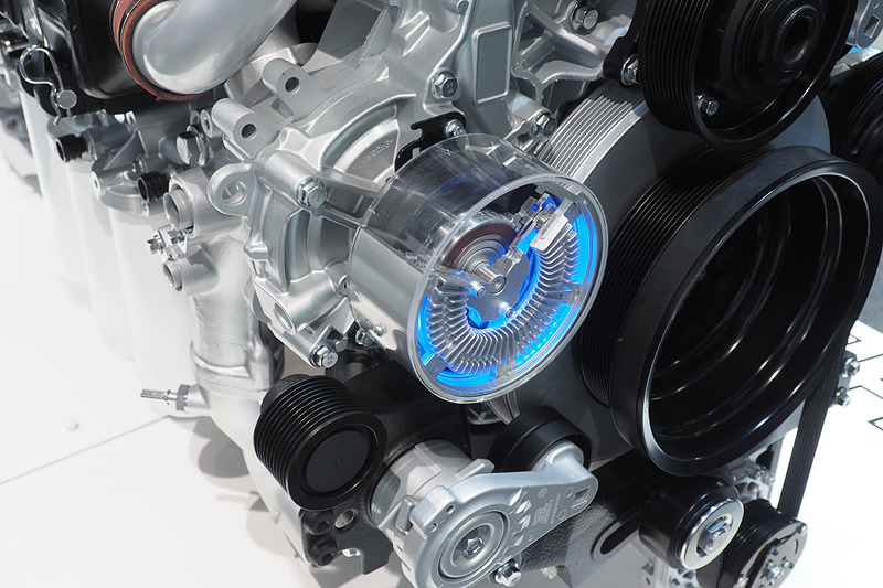 エンジンの冷却要求によって動作を可変させて負荷を抑えるウォーターポンプ