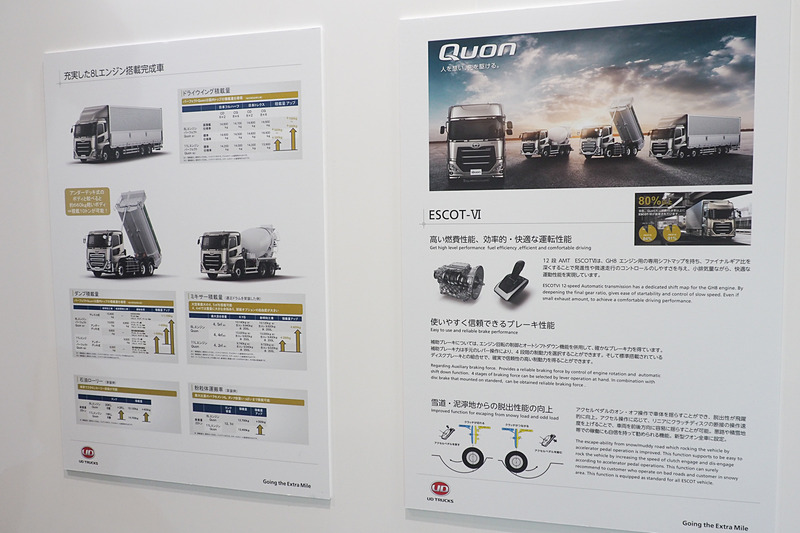 クオンの搭載技術とラインアップ