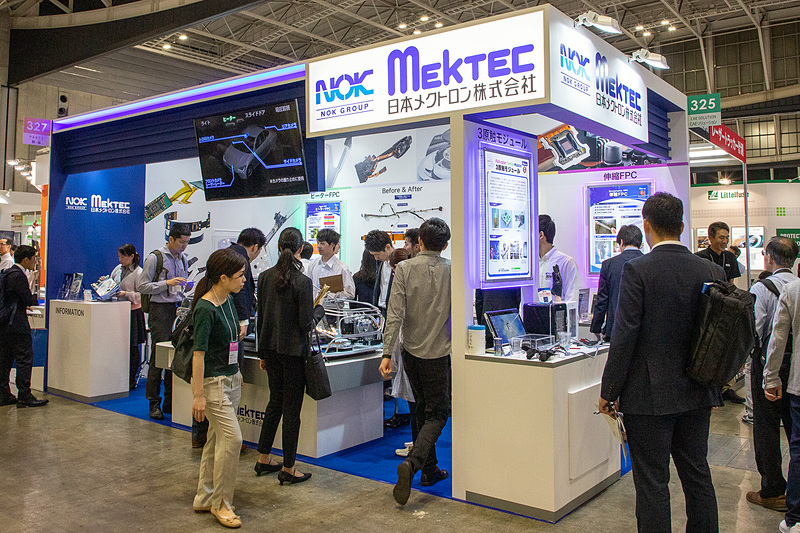 NOKの関連会社である日本メクトロンのブース