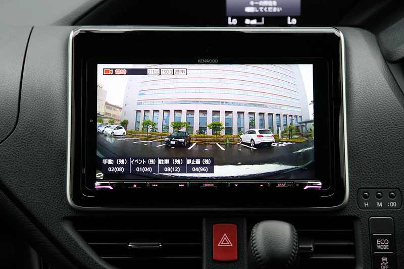 録画中の映像をHD対応彩速ナビの画面にハイビジョン画質で表示できる