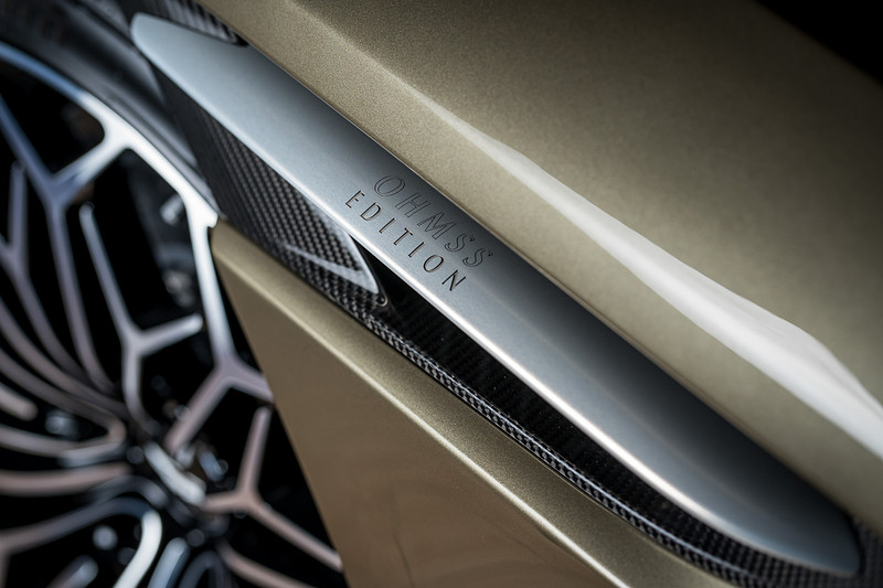 フロントフェンダー後方のサイドストレーキに記念ロゴを設定