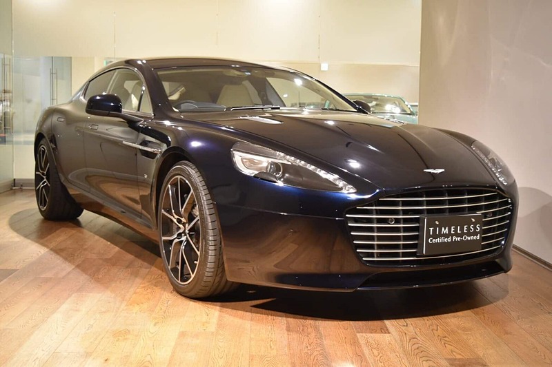 「認定中古車TIMELESSフェア」では新型ヴァンテージやラピードSなど、アストンマーティンのさまざまなモデルが展示される
