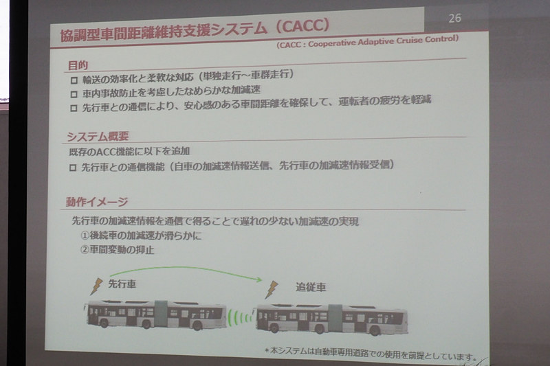 協調型車間距離維持支援システム（CACC）も搭載