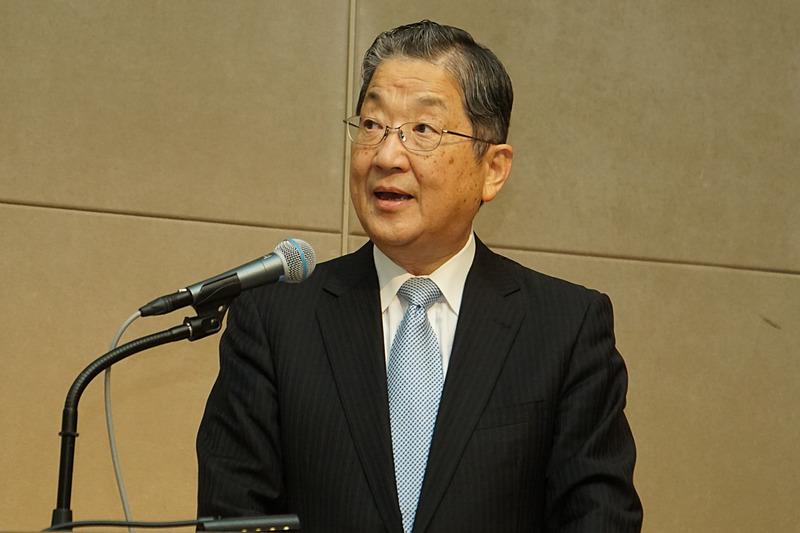 CHAdeMO協議会 2019年会員大会に出席したCHAdeMO協議会 会長の志賀俊之氏