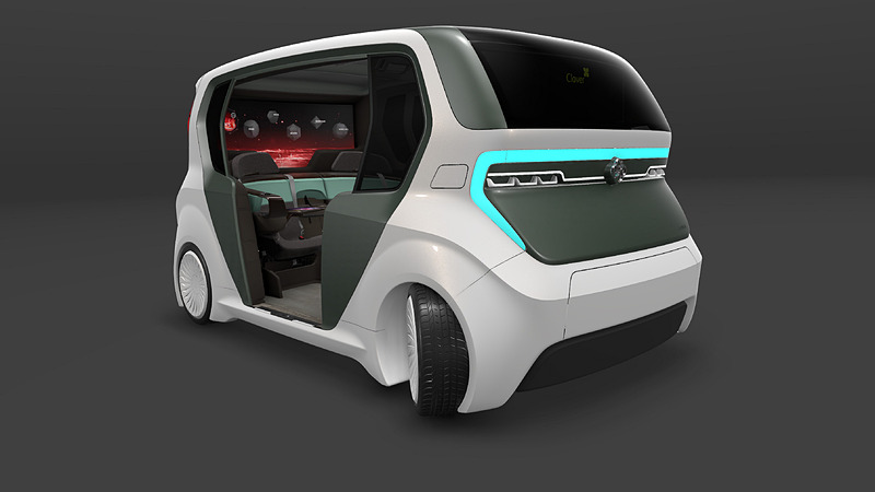 将来の自動運転を見据えた「AI19クローバー」（写真：アディエント）