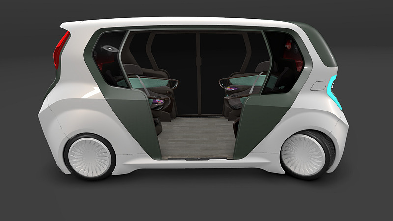 将来の自動運転を見据えた「AI19クローバー」（写真：アディエント）