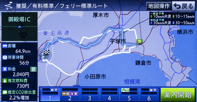 2019年データの6ルート地図
