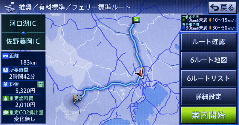 2014年データの推奨ルート