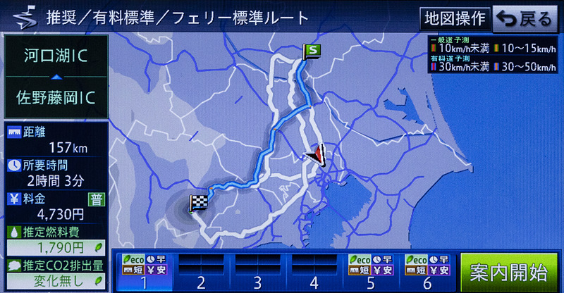 2019年データの6ルート地図