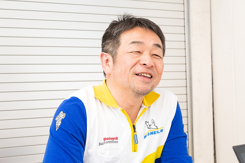 デグラレーションの問題を改善しつつ一発のタイムも戻ってきたと語る小田島氏