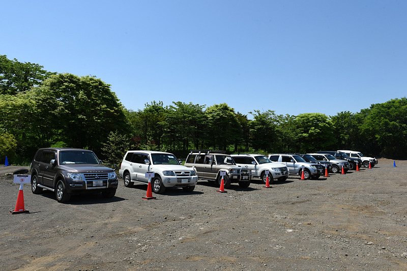 5月25日に集まった参加者のパジェロ