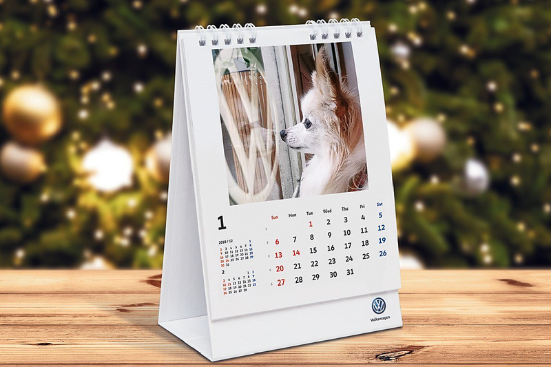 Volkswagen Logo Photo Calendar 2019