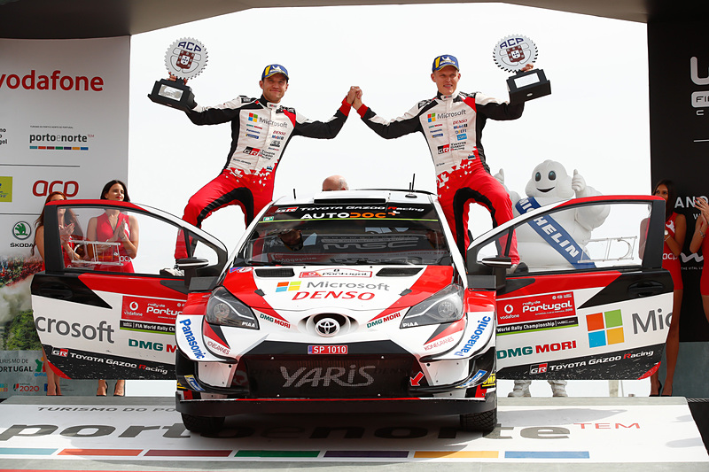 シーズン3勝目で首位と2ポイント差に迫った「ヤリスWRC」8号車のオィット・タナック/、マルティン・ヤルヴェオヤ組