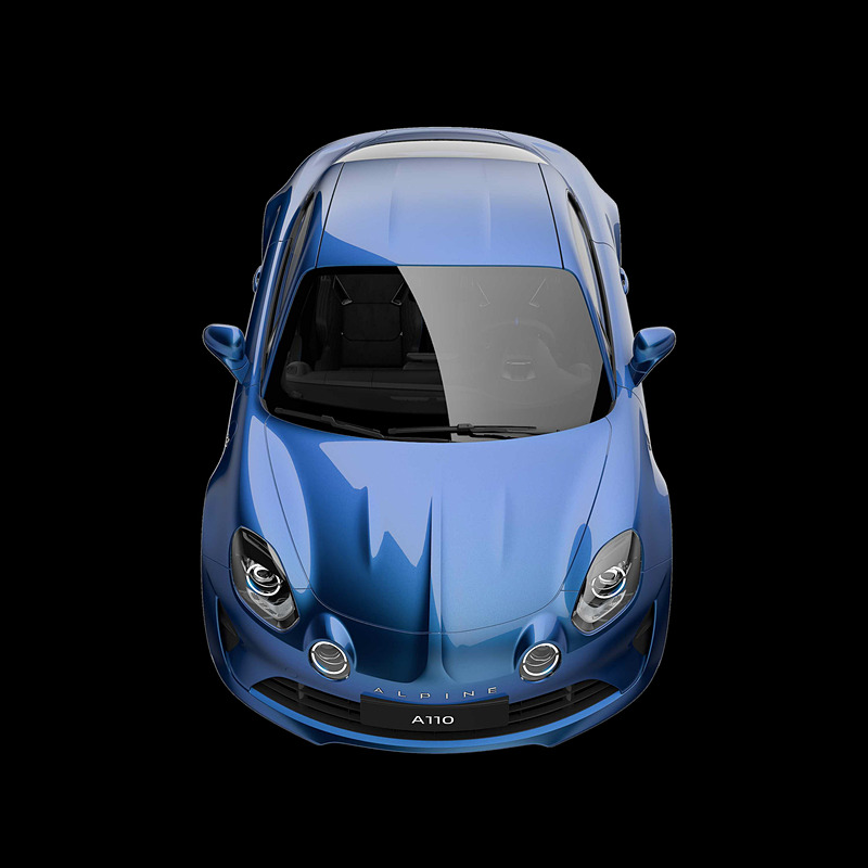 同じく30台限定のアルピーヌ A110 ブルー アビス。価格は829万円