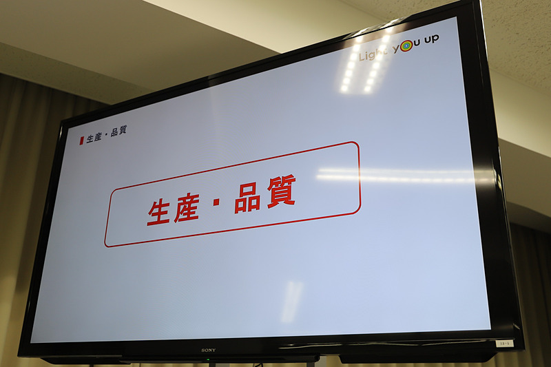 生産・品質についてのプレゼン資料