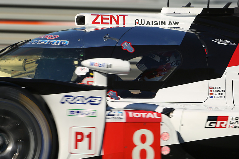 ブレンドン・ハートレー選手の名前も入ったトヨタ 8号車